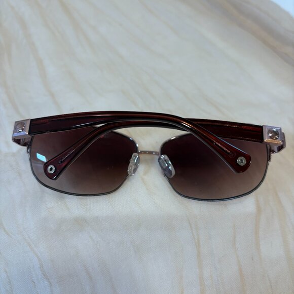 Coach Oversized Savannah (S5644) Burgundy Sunglasses - Picture 6 of 8